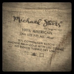 Michael stars gray long sleeve t shirt